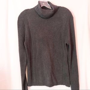 Leo & Nicole Grey Turtleneck Sweater